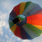 Balloon NY in flight